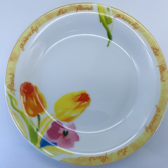 Givenchy Porcelain 6Pcs Colourful Floral Design Set Plates - Picture 5 of 14